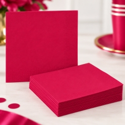 Red Lunch Napkins 20 Pack